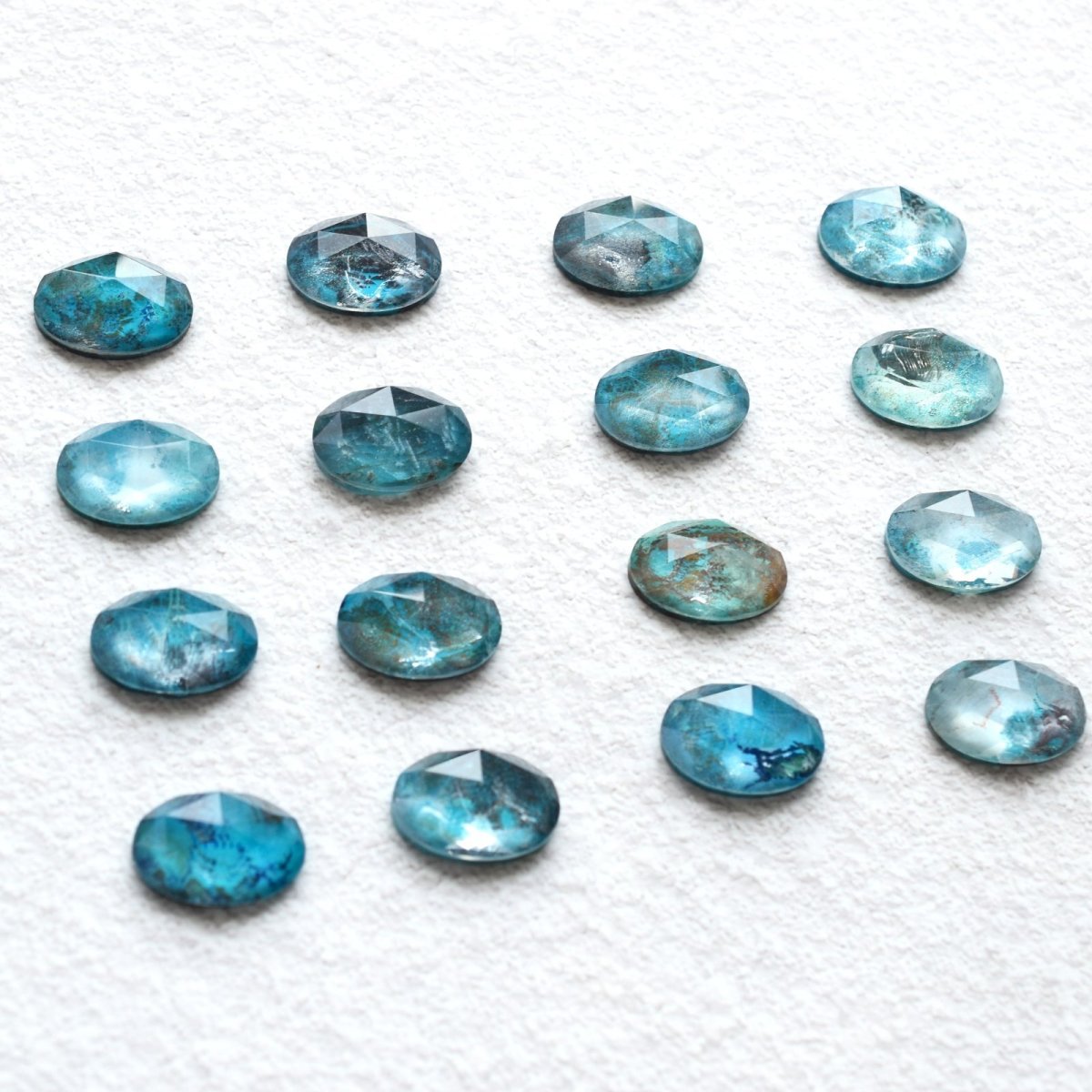 画像11: 夏の新作【ワケありな逸品】超大粒　南の島　クリソコラ　クリスタル　カボション　ネックレス（サージカルステンレス）50cm  (11)