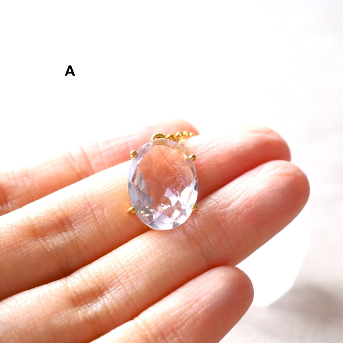 画像6: 夏の新作【各1点もの】超大粒　宝石用ルース　ピンクアメジスト　一粒ペンダント　ネックレス（サージカルステンレス）40cm  (6)