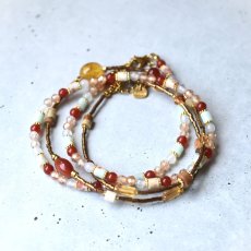画像6: 夏の新作【汗をかく季節に♪】レッドアゲート　2連　ショートネックレス　サージカルステンレス金具  (6)