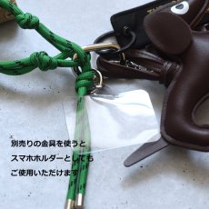 画像7: 夏の新作【限定】ダックスフント　チョコレート　グリーン　ハンドストラップ・スマホホルダー・バッグチャーム  (7)