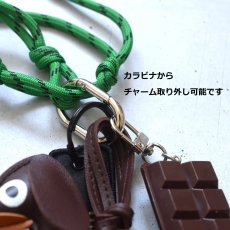 画像5: 夏の新作【限定】ダックスフント　チョコレート　グリーン　ハンドストラップ・スマホホルダー・バッグチャーム  (5)