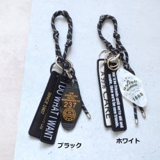 画像2: 新作入荷【限定・選べる】男女兼用！クラシックカラー　コード×アクリル　カラビナ　バッグチャーム  (2)