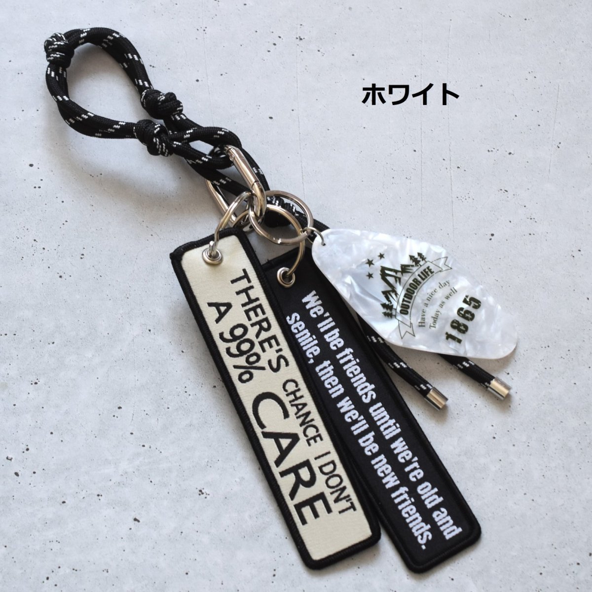 画像5: 人気柄追加！【限定・選べる】男女兼用！クラシックカラー　コード×アクリル　カラビナ　バッグチャーム  (5)