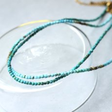 画像1: 夏の新作【汗をかく季節に♪】選べる　ターコイズ　ショートネックレス　サージカルステンレス金具　41+5cm  (1)