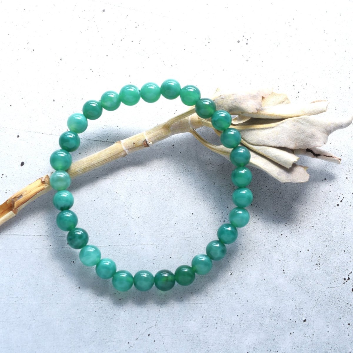 画像6: 秋の新作【限定６】レアカラー　希少石　ドラゴンアゲート　ピーコックグリーン　お守り　ブレスレット　  (6)