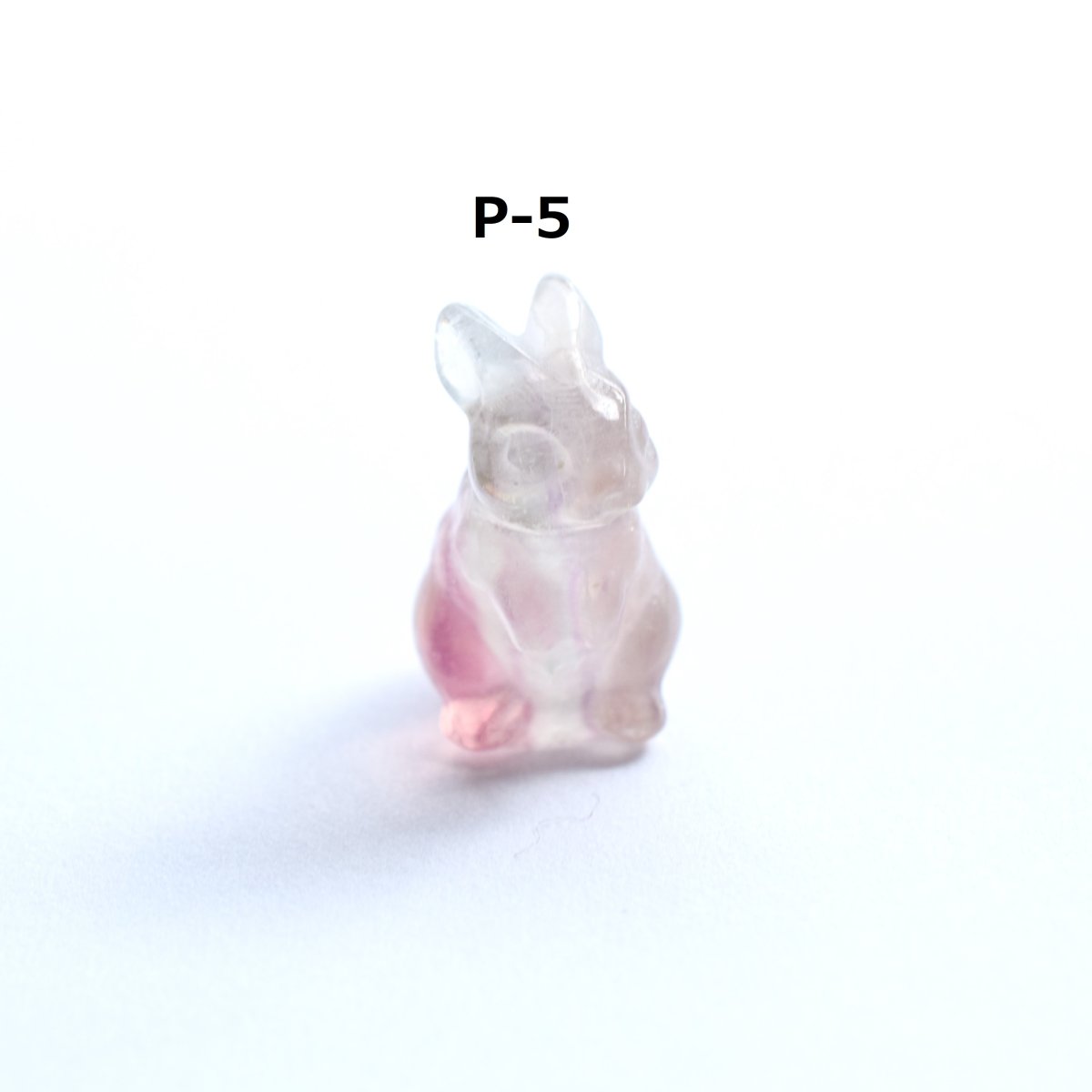 画像6: SALE【各限定１・選べる】マルチカラー　小さなうさぎ　カービング　フローライト　ステンレスネックレス50cm (6)