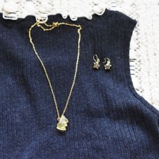 画像11: SALE【各限定１・選べる】かわいい癒し！　小さなうさぎ　フローライト　イエロー　ステンレスネックレス50cm  (11)