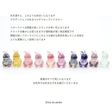 画像10: SALE【各限定１・選べる】かわいい癒し！　小さなうさぎ　フローライト　イエロー　ステンレスネックレス50cm  (10)