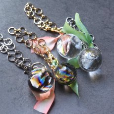 画像12: 新作【限定数・選べる】虹入り　水晶　スモーキークォーツ　アイリスクォーツ　手染めシルクリボン　バッグチャーム  (12)