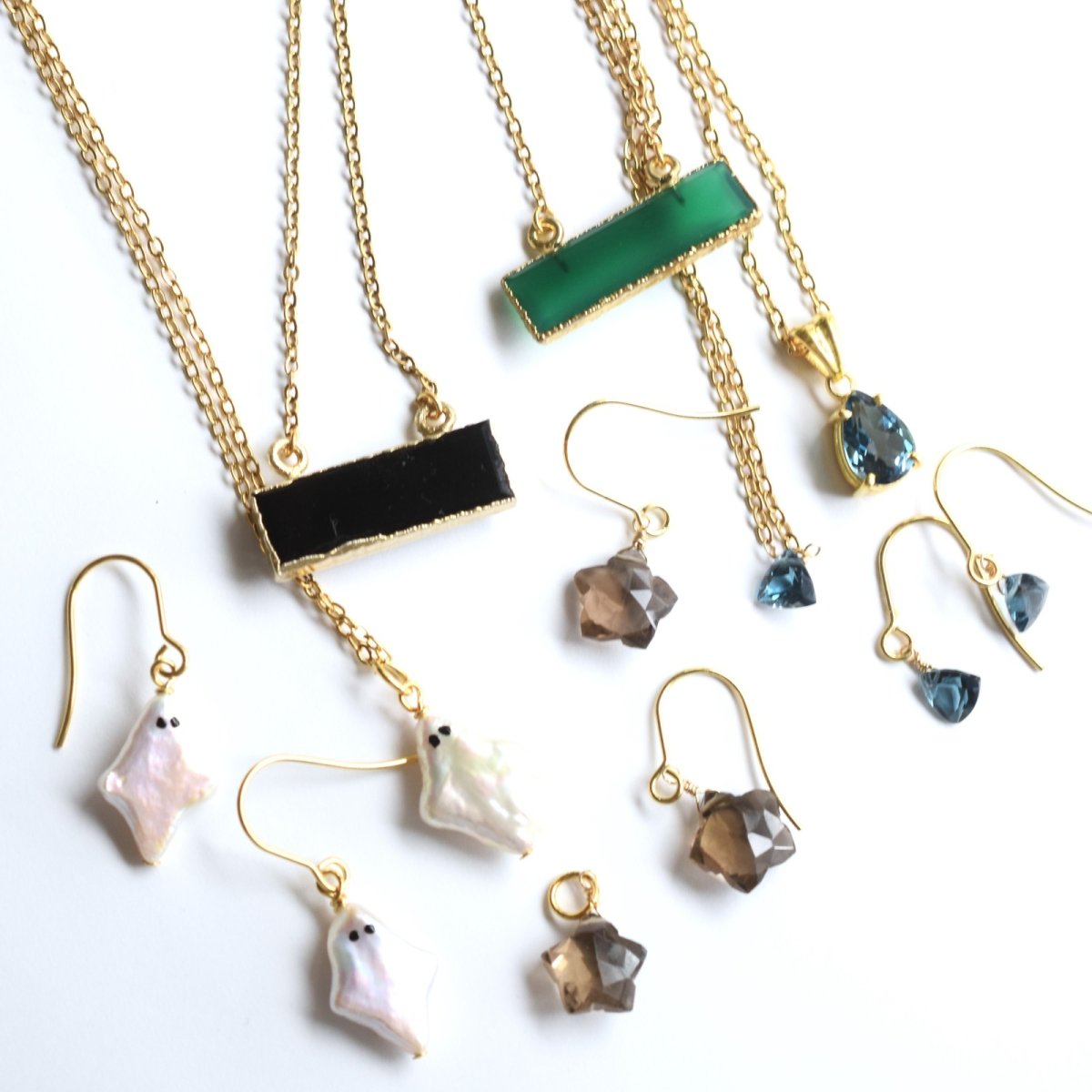 画像10: 新作【数量限定】4Aランク　ロンドンブルートパーズ　トライアングル　6mm サージカルステンレスネックレス  (10)