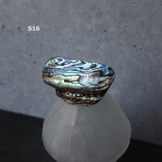 画像23: 秋の新作【1点もの・選べる・Sサイズ】ニュージーランド産　パウア貝　ポニーフック（ヘアゴム用）  (23)