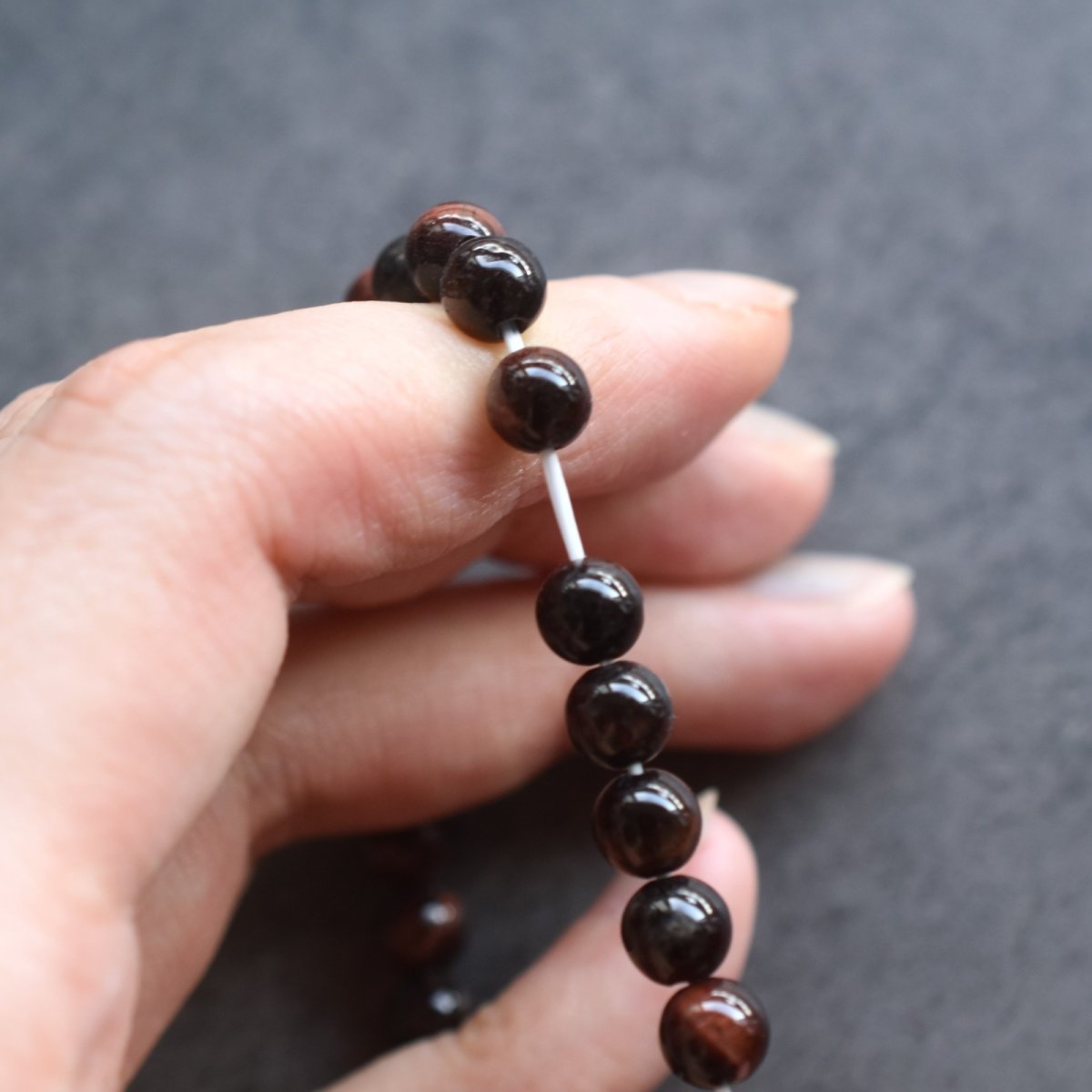 画像5: 秋の新作【数量限定・残り８】希少石　レッドタイガーアイ　数珠　お守り　ブレスレット　  (5)