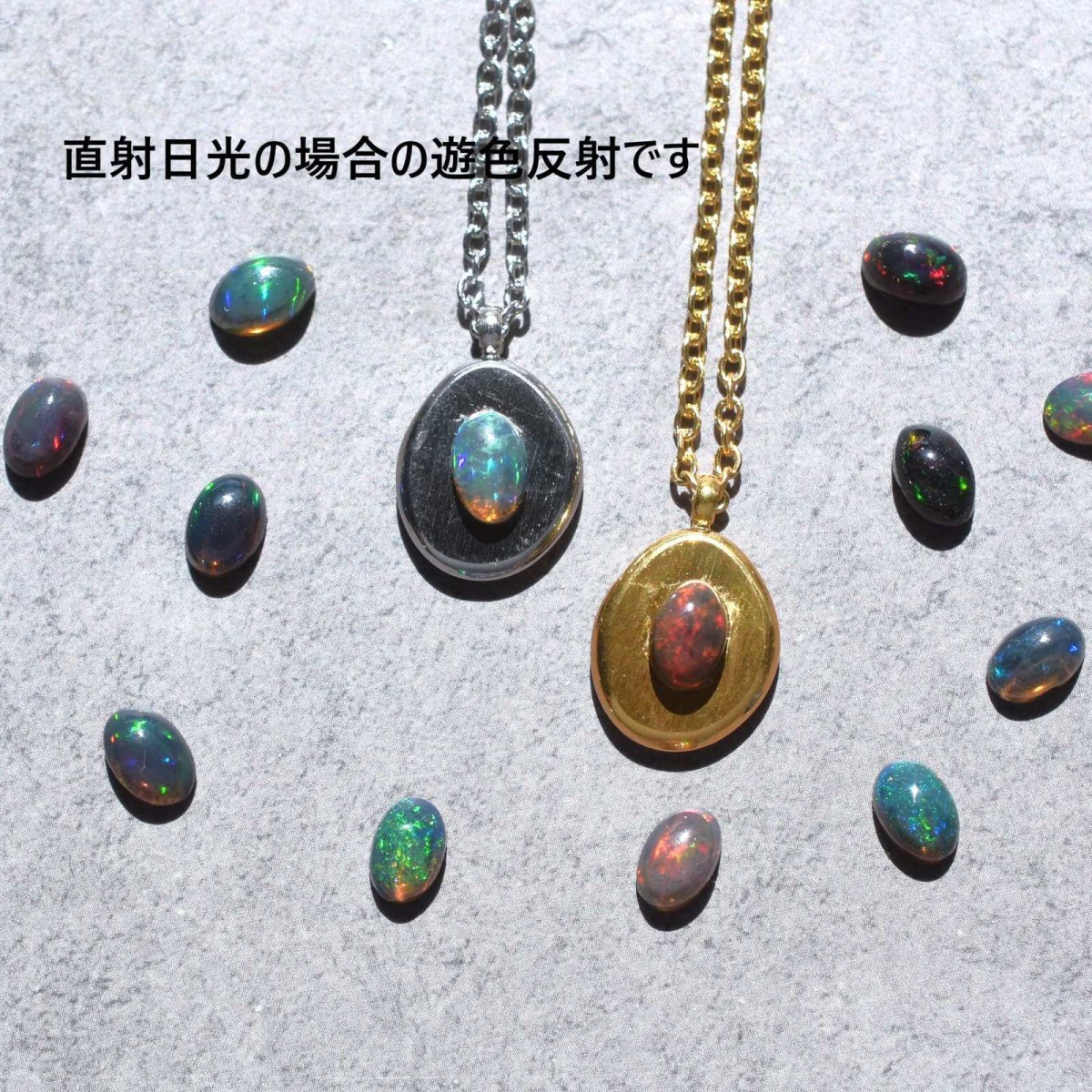 画像5: 秋の新作【選べる】銀河惑星　ブラックオパール　カボション　コイン　サージカルステンレスネックレス  (5)