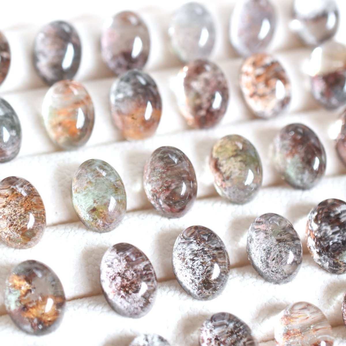 画像2: 秋の新作【選べる・12号〜】テラリウム　ガーデンクォーツ　庭園クォーツ　サージカルステンレスリング(指輪）  (2)