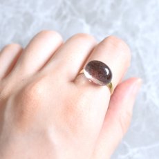 画像15: 秋の新作【選べる・12号〜】紅葉　ガーデンクォーツ　庭園クォーツ　サージカルステンレスリング(指輪）  (15)