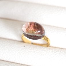 画像12: 秋の新作【選べる・12号〜】紅葉　ガーデンクォーツ　庭園クォーツ　サージカルステンレスリング(指輪）  (12)