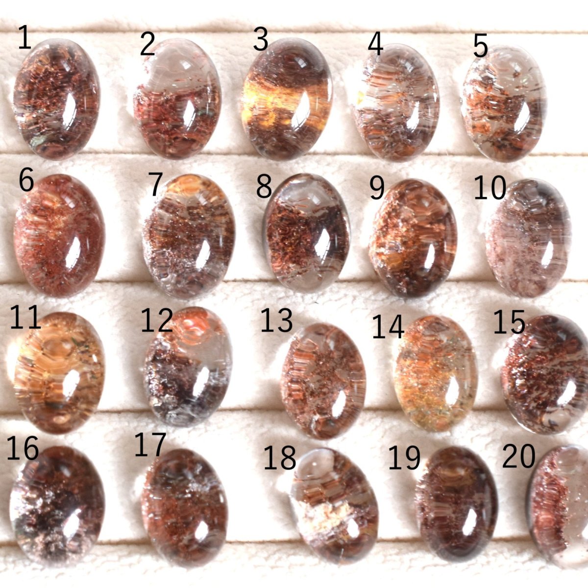 画像7: 秋の新作【選べる・12号〜】紅葉　ガーデンクォーツ　庭園クォーツ　サージカルステンレスリング(指輪）  (7)
