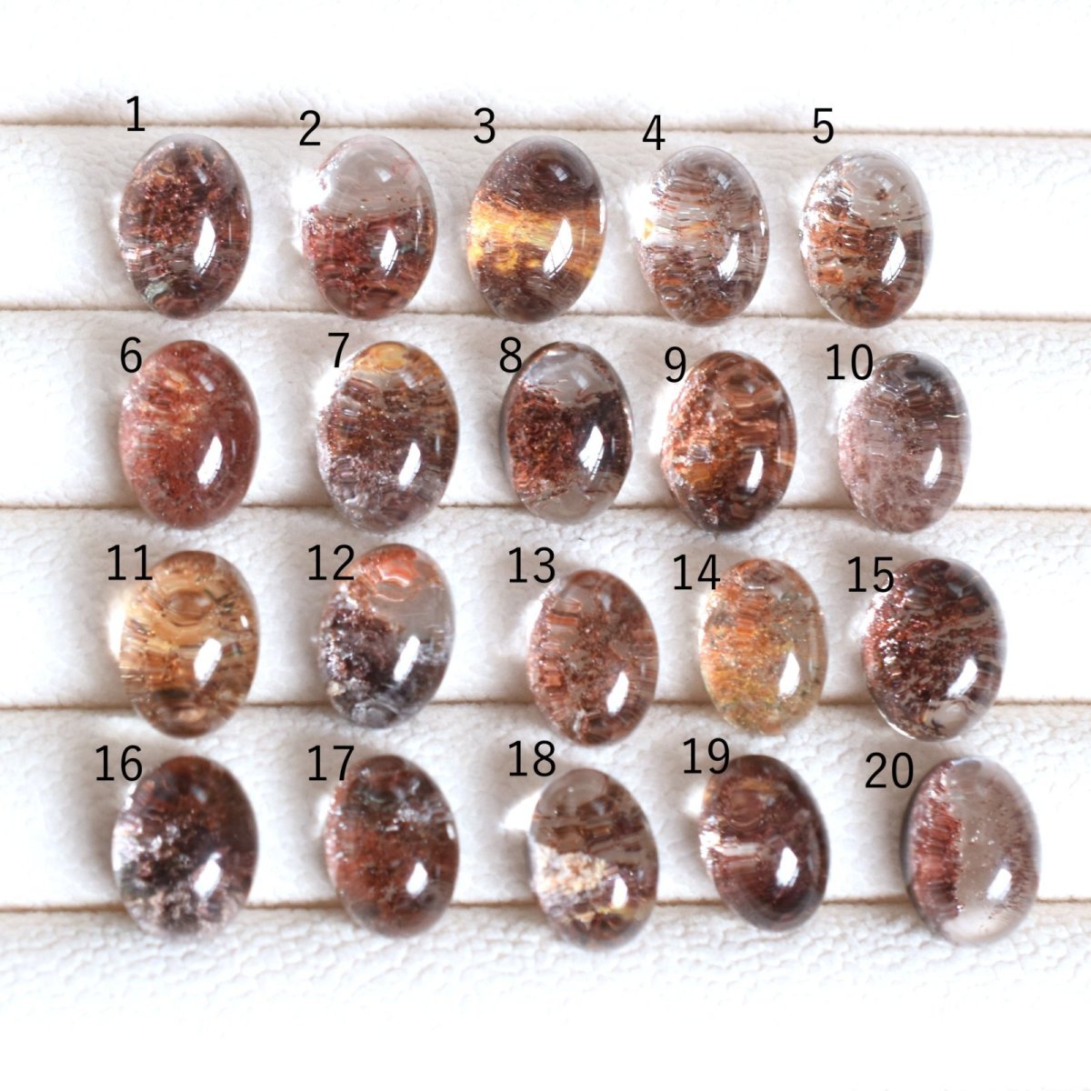 画像8: 秋の新作【選べる・12号〜】紅葉　ガーデンクォーツ　庭園クォーツ　サージカルステンレスリング(指輪）  (8)