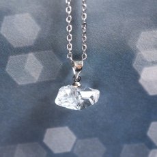 画像23:  秋の新作【選べる数量限定】大粒　横型　ハーキマーダイヤモンド　クォーツ　シルバー　サージカルステンレスネックレス40cm  (23)