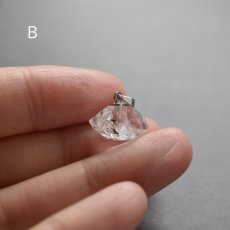 画像9:  秋の新作【選べる数量限定】大粒　横型　ハーキマーダイヤモンド　クォーツ　シルバー　サージカルステンレスネックレス40cm  (9)