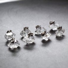 画像5:  秋の新作【選べる数量限定】大粒　横型　ハーキマーダイヤモンド　クォーツ　シルバー　サージカルステンレスネックレス40cm  (5)