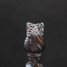 画像4: 秋の新作【金属アレルギー対応・フリーサイズ】クラウン小枝　サージカルカルステンレスリング(指輪・イヤーカフ）  (4)