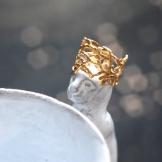 画像8: 秋の新作【金属アレルギー対応・フリーサイズ】クラウン小枝　サージカルカルステンレスリング(指輪・イヤーカフ）  (8)