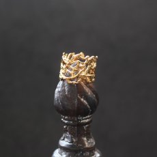 画像7: 秋の新作【金属アレルギー対応・フリーサイズ】クラウン小枝　サージカルカルステンレスリング(指輪・イヤーカフ）  (7)