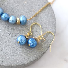 画像6: 【選べる】一粒　カラー　淡水パール　メタルビーズ　サージカルステンレスピアス  (6)