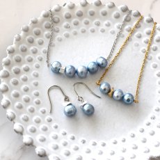 画像3: 【選べる】一粒　カラー　淡水パール　メタルビーズ　サージカルステンレスピアス  (3)