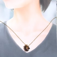 画像10: 冬の新作【数量限定】希少石　ナンホーン瑪瑙　オーナメント風　メタルボール　サージカルステンレスネックレス40cm  (10)