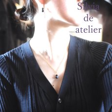 画像9: 冬の新作【数量限定】超希少　ブルー　スギライト　双子粒　ライン　サージカルステンレスネックレス   (9)