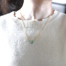 画像7: 冬の新作【限定7点】12月誕生石　天然ターコイズ　フラワー　サージカルステンレスネックレス  (7)