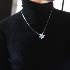 画像7: 冬の新作【1点物】大粒　雪の結晶　エチオピアンオパール　ペンダント　シルバー　サージカルステンレスネックレス (7)