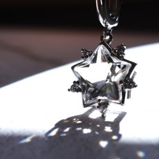 画像1: 冬の新作【限定２】宝石質　クリスタル　スター　ジェムカット　ペンダント　シルバー　サージカルステンレスネックレス (1)