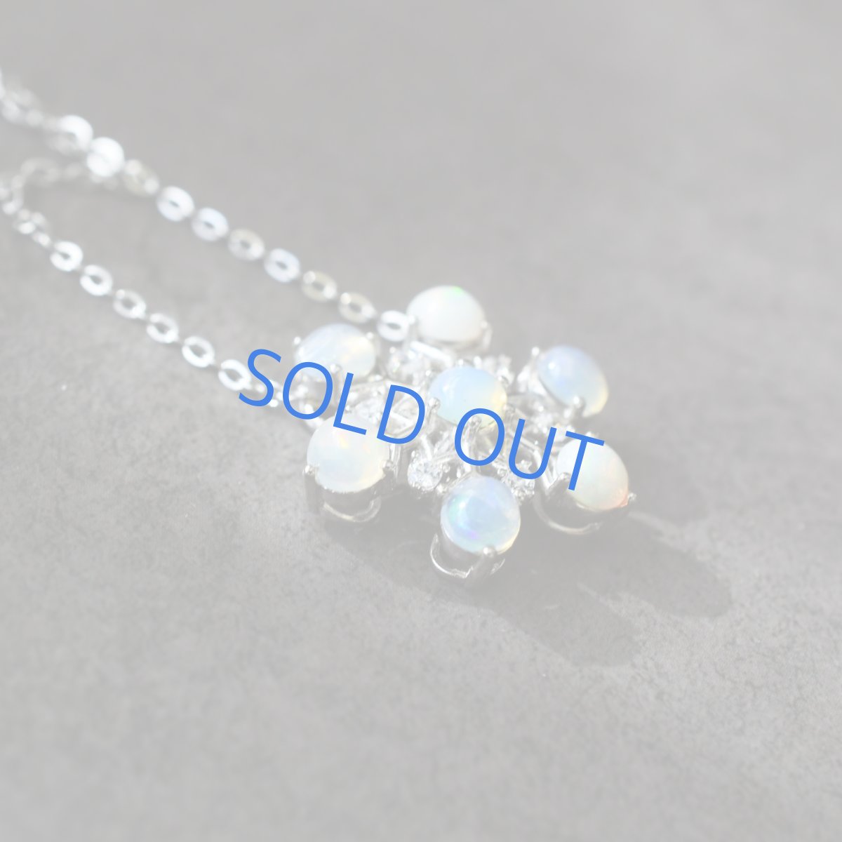 画像4: 冬の新作【1点物】大粒　雪の結晶　エチオピアンオパール　ペンダント　シルバー　サージカルステンレスネックレス (4)