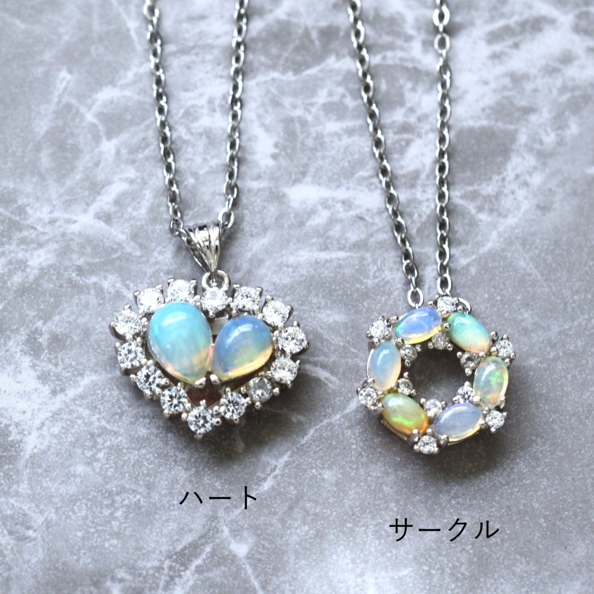 画像3: 冬の新作【選べる・各限定２】エチオピアンオパール　ペンダントトップ　サージカルステンレスネックレス  (3)