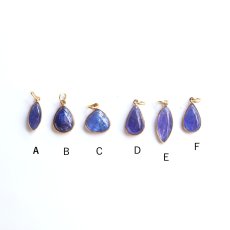 画像3: 特別価格【選べる・1点もの】インドジャイプール仕入れ！　タンザナイト　フレーム　サージカルステンレスネックレス  (3)