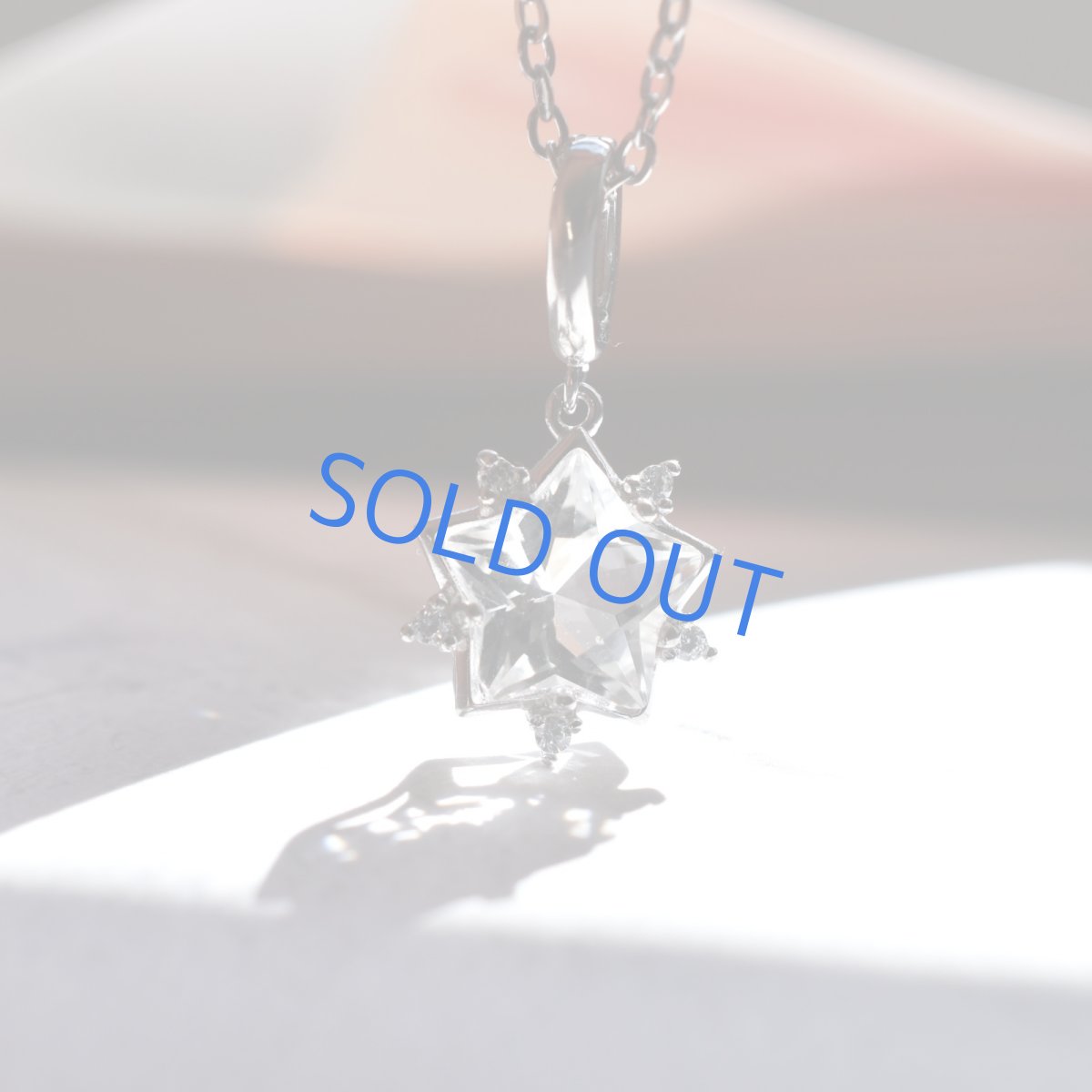 画像7: 冬の新作【残り１】宝石質　クリスタル　スター　ジェムカット　ペンダント　シルバー　サージカルステンレスネックレス (7)