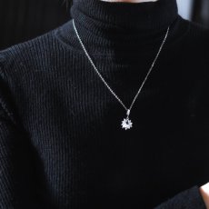 画像9: 冬の新作【限定２】宝石質　クリスタル　スター　ジェムカット　ペンダント　シルバー　サージカルステンレスネックレス (9)