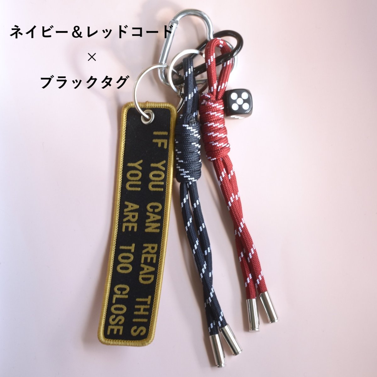 画像4: 新作追加！男女兼用【数量限定】コード×タグ　ハート　カラビナ　ハンドストラップ・スマホホルダー・バッグチャーム (4)