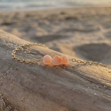 画像6: 夏の新作【選べる】 夏にオススメ！　天然石　サージカルステンレスチェーン　アンクレット  (6)