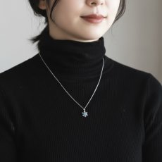 画像9: 冬の新作【選べる・数量限定】雪の結晶　エチオピアン　オパール　シルバー　サージカルステンレスネックレス40cm  (9)
