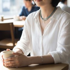 画像13: 夏の新作【ハワイの白鯨】ホエールテール　ホワイトカルセドニー　サージカルステンレス40cm/ペンダントトップ  (13)