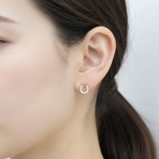 画像10: 大人気【選べる・金属アレルギー対応・つけっぱなし】2026午年　ホースシュー　馬蹄　サージカルステンレスピアス  (10)