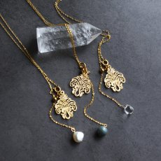 画像6: ゴールド追加！【選べる】シャンデリアレース　スライド式　翡翠・モリオン　２WAY　サージカルステンレスネックレス60cm    (6)