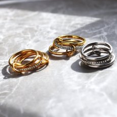 画像1: 新春の新作【金属アレルギー対応・13号】エタニティーリング　多連　サージカルステンレスリング(指輪）  (1)