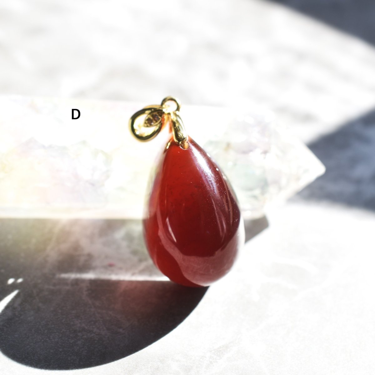 画像15: 新春の新作【選べる】超大粒　ヘソナイトガーネット　しずく型　サージカルステンレスネックレス50cm  (15)