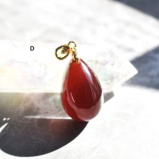 画像15: 新春の新作【選べる】超大粒　ヘソナイトガーネット　しずく型　サージカルステンレスネックレス50cm  (15)