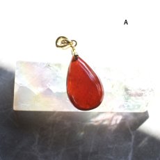 画像6: 新春の新作【選べる】超大粒　ヘソナイトガーネット　しずく型　サージカルステンレスネックレス50cm  (6)